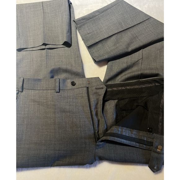 Ralph Lauren LRL Mens 44L 38x32 Gray Nailhead Quality Suit Modern - Picture 6 of 16